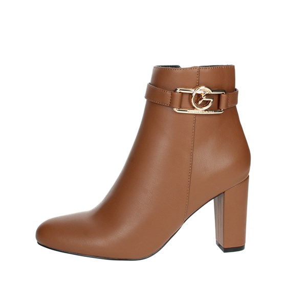 Gattinoni Shoes Heeled Ankle Boots Brown leather PINFO1393