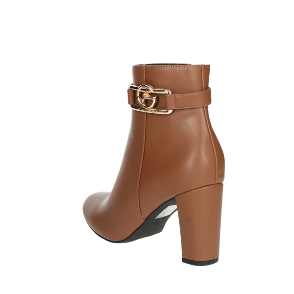 Gattinoni Shoes Heeled Ankle Boots Brown leather PINFO1393