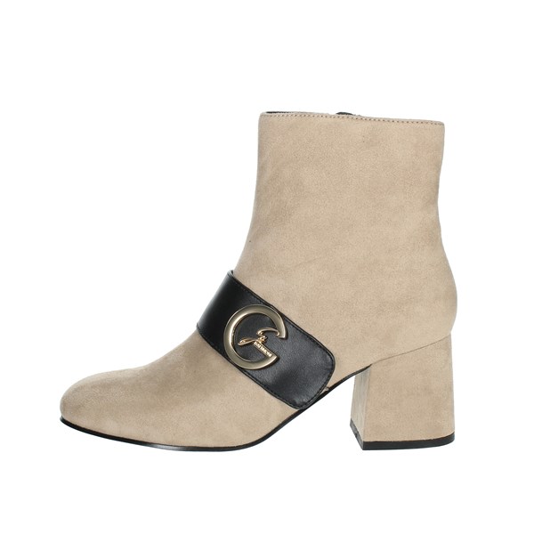 Gattinoni Shoes Heeled Ankle Boots Brown Taupe PINSD1390