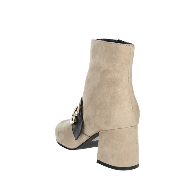 Gattinoni Shoes Heeled Ankle Boots Brown Taupe PINSD1390