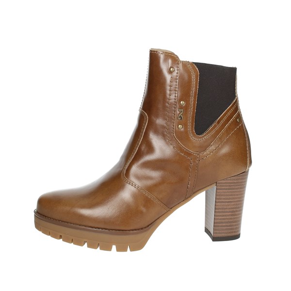 Nero Giardini Shoes Heeled Ankle Boots Brown leather I308970D