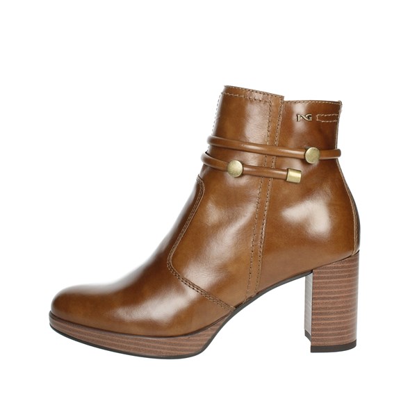 Nero Giardini Shoes Heeled Ankle Boots Brown leather I308246D