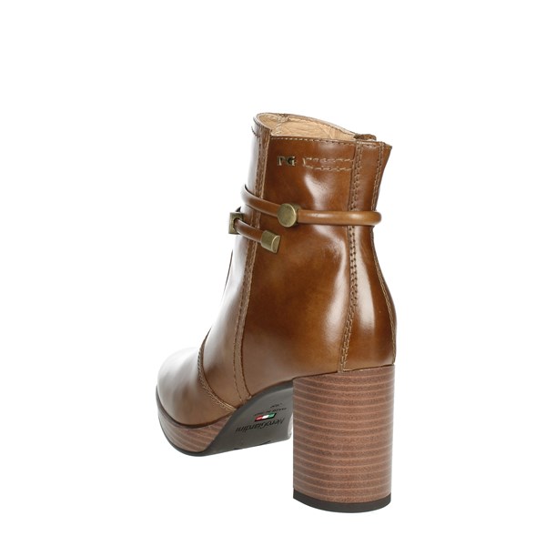 Nero Giardini Shoes Heeled Ankle Boots Brown leather I308246D