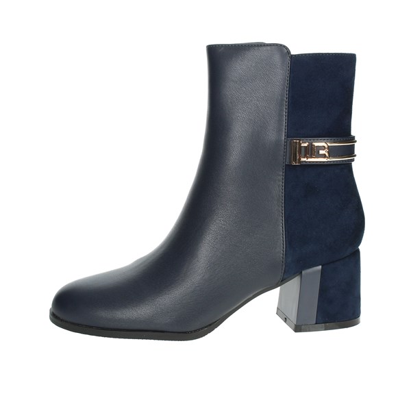Laura Biagiotti Shoes Heeled Ankle Boots Blue 8350