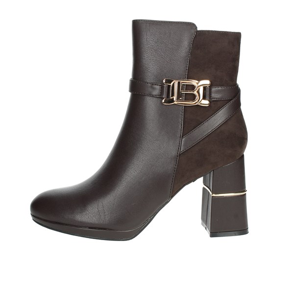 Laura Biagiotti Shoes Heeled Ankle Boots Brown 8359