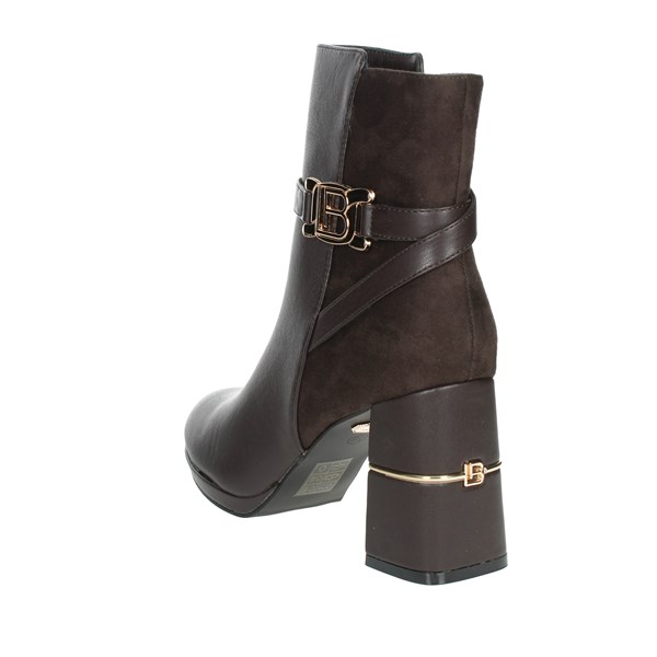 Laura Biagiotti Shoes Heeled Ankle Boots Brown 8359