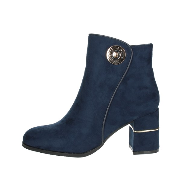 Laura Biagiotti Shoes Heeled Ankle Boots Blue 8363