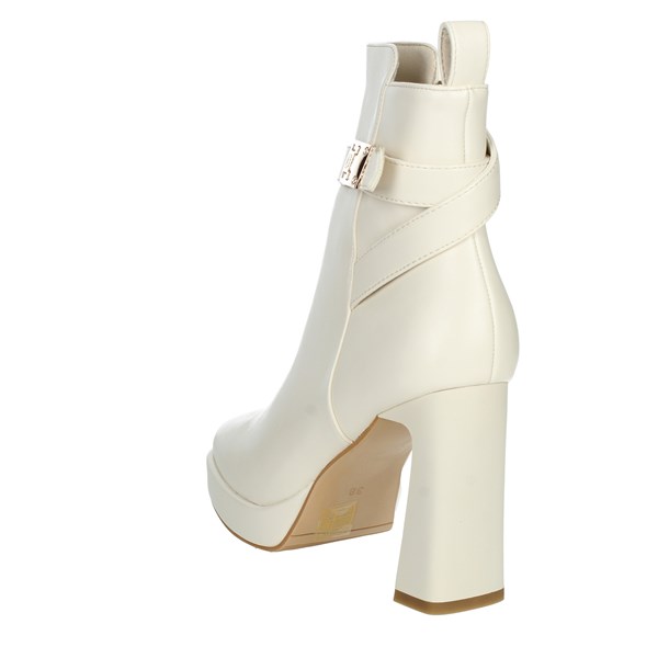 Laura Biagiotti Shoes Heeled Ankle Boots Creamy white 8342