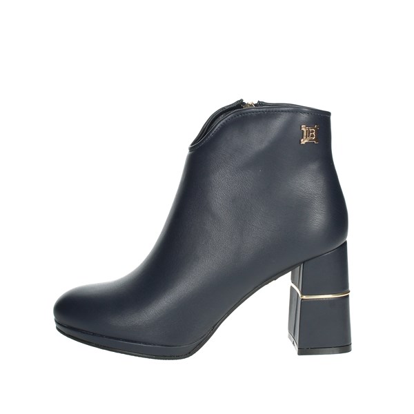 Laura Biagiotti Shoes Heeled Ankle Boots Blue 8356