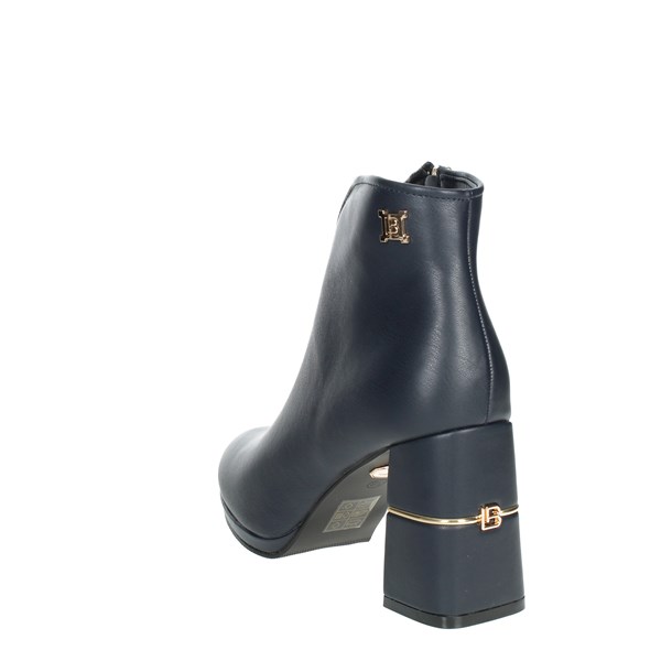 Laura Biagiotti Shoes Heeled Ankle Boots Blue 8356