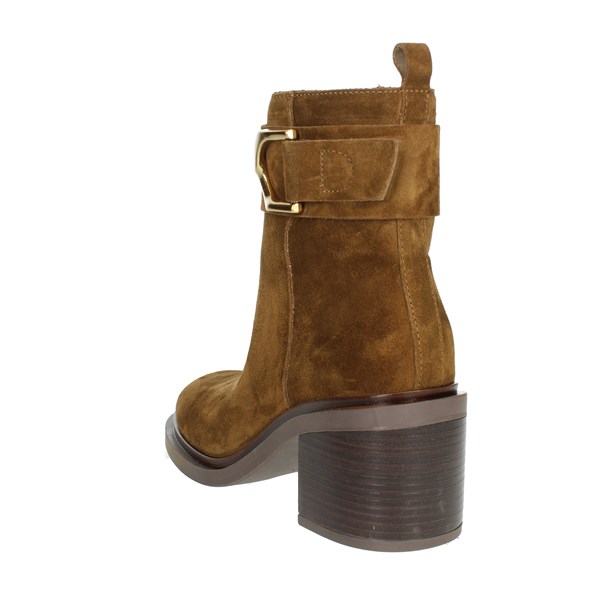 Alpe Shoes Heeled Ankle Boots Brown leather 2738.11.01