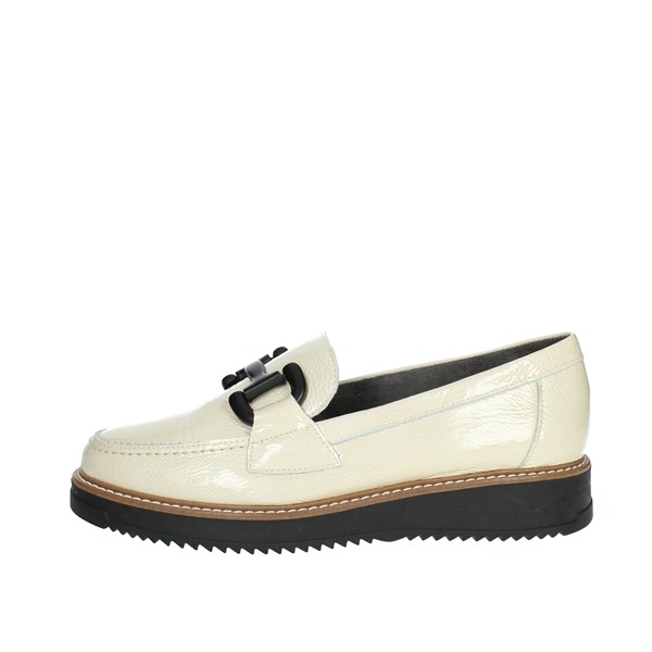 Pitillos Shoes Moccasin Creamy white 5392
