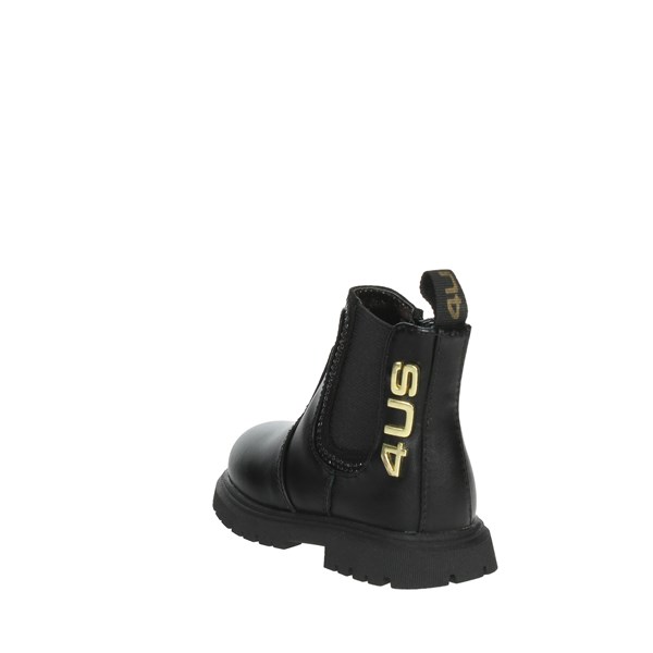4us Paciotti Shoes Low Ankle Boots Black 42631