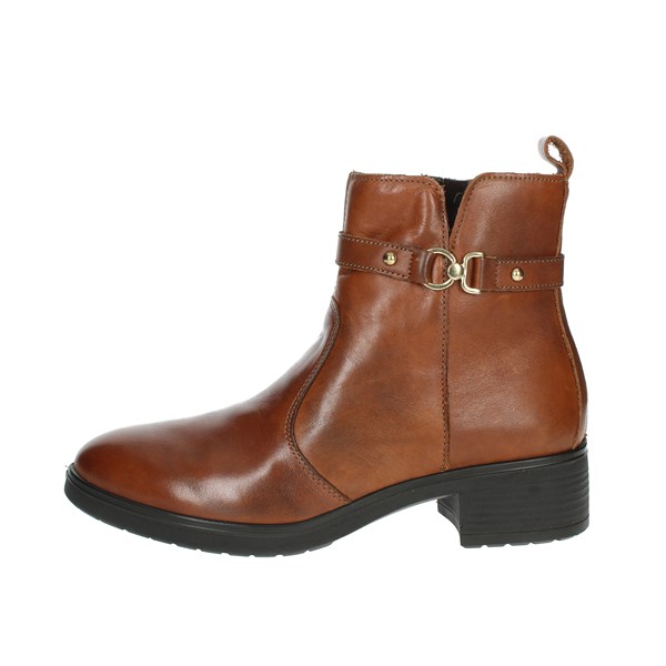 Imac Shoes Heeled Ankle Boots Brown leather 455300