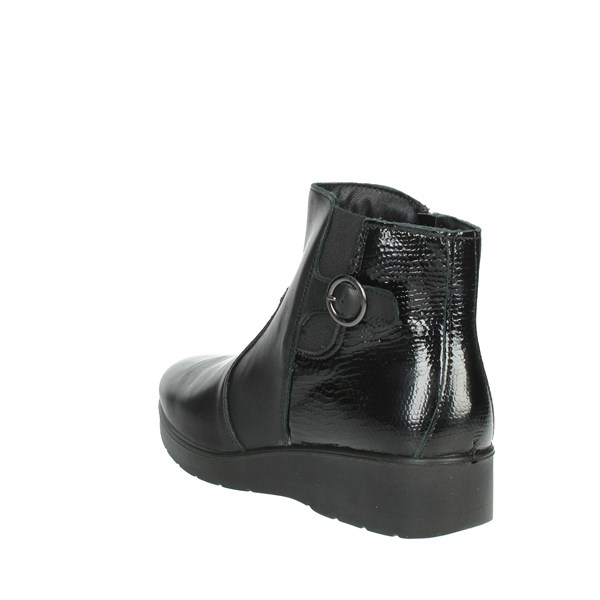 Imac Shoes Wedge Ankle Boots Black 455580