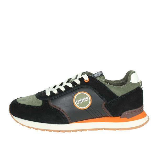 Colmar Shoes Sneakers Black/Dark Green TRAVIS BLOCK