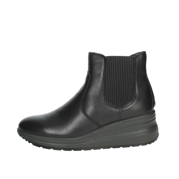Imac Shoes Wedge Ankle Boots Black 457670