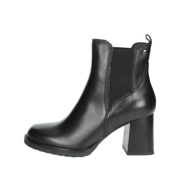 Keys Shoes Heeled Ankle Boots Black K-8941