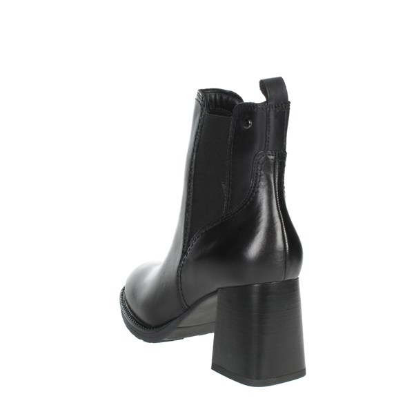 Keys Shoes Heeled Ankle Boots Black K-8941