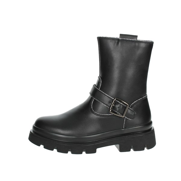 Asso Shoes Low Ankle Boots Black AG-15642