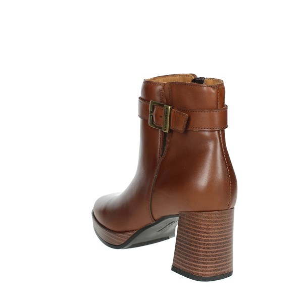 Valleverde Shoes Heeled Ankle Boots Brown leather V49302