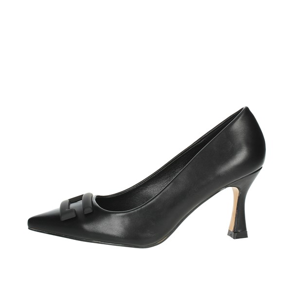 Gold & Gold Shoes Pumps Black GP523