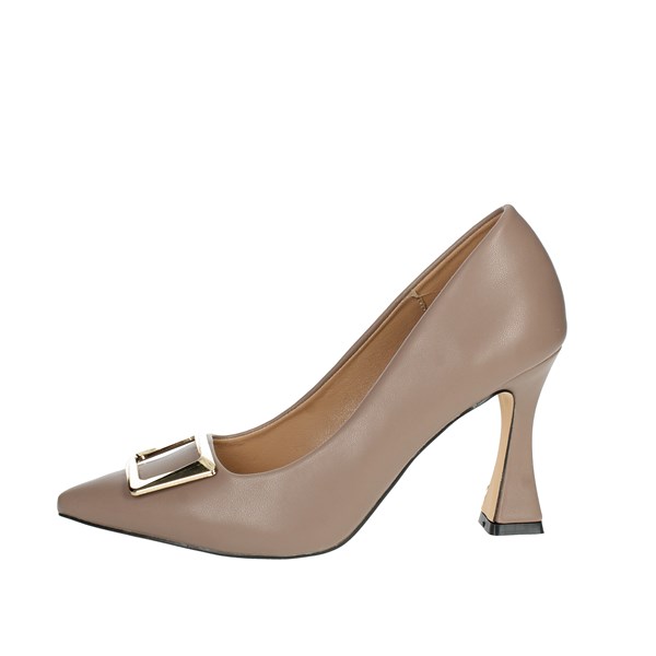 Gold & Gold Shoes Pumps Brown Taupe GD833