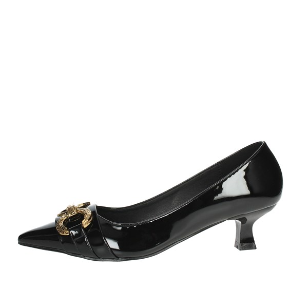 Gold & Gold Shoes Pumps Black GY340