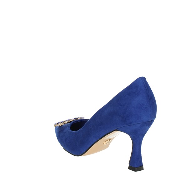 Gold & Gold Shoes Pumps Blue GP529