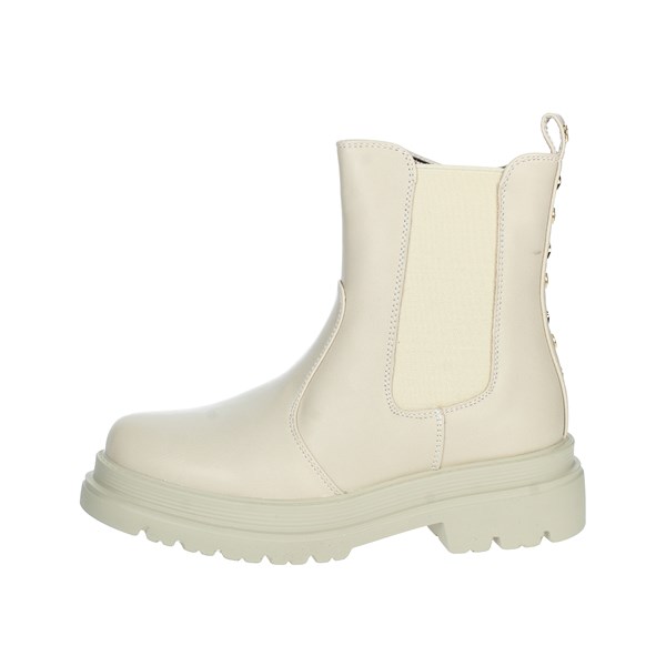 Asso Shoes Low Ankle Boots Beige AG-15663