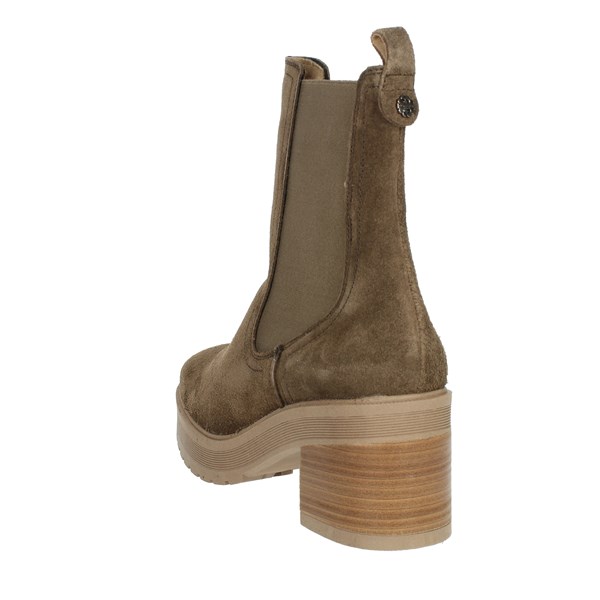 Porronet Shoes Heeled Ankle Boots Brown Taupe 4535