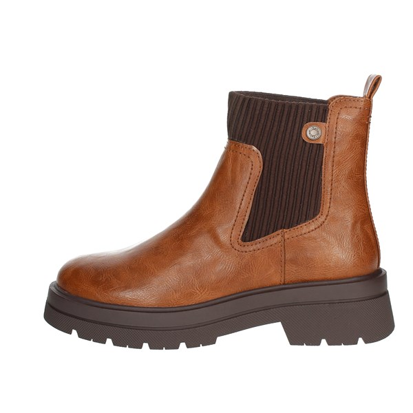 Refresh Shoes Low Ankle Boots Brown leather 171044