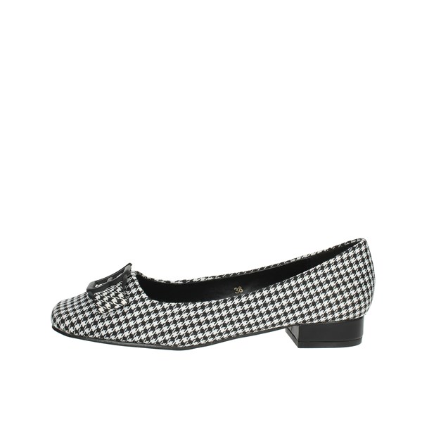 Laura Biagiotti Shoes Ballet Flats Black/White 8222