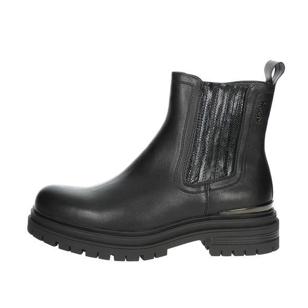 Jeep Shoes Low Ankle Boots Black JL32581A