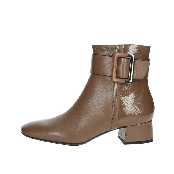 Stonefly Shoes Heeled Ankle Boots Brown Mud 220077