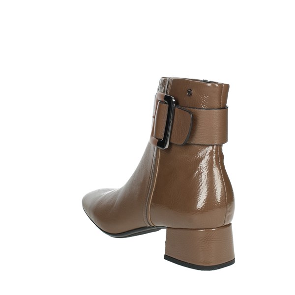 Stonefly Shoes Heeled Ankle Boots Brown Mud 220077