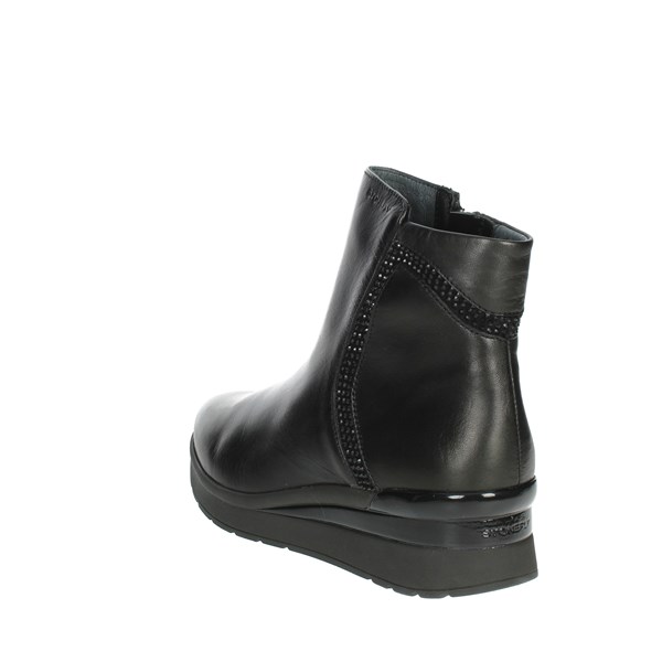 Stonefly Shoes Wedge Ankle Boots Black 219950