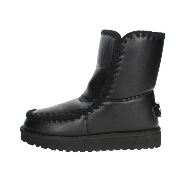 Kejo Shoes Low Ankle Boots Black KJ7105SD