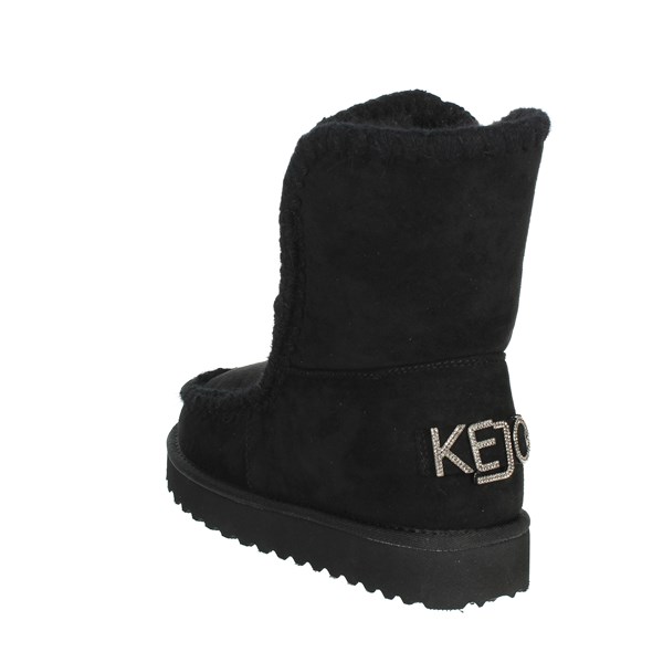 Kejo Shoes Low Ankle Boots Black KJ7101SD