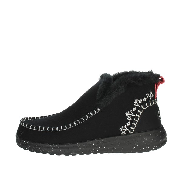 Hey Dude Shoes Low Ankle Boots Black 40208-267