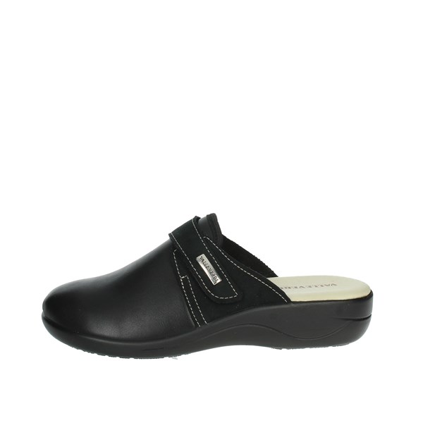 Valleverde Shoes Flat Slippers Black 37302