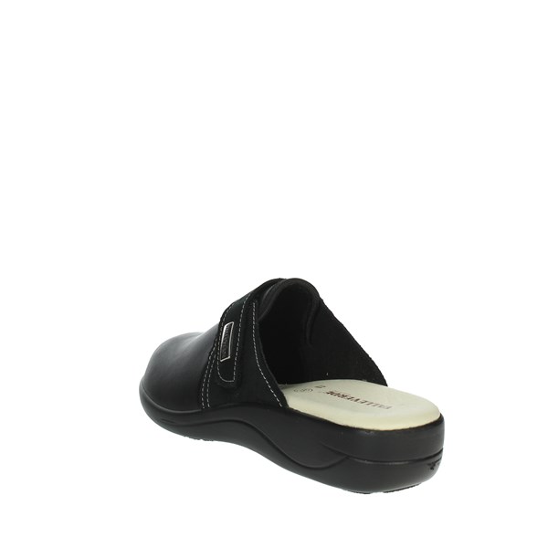 Valleverde Shoes Flat Slippers Black 37302
