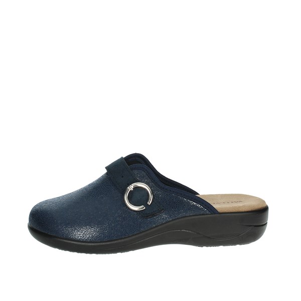 Valleverde Shoes Flat Slippers Blue 37302