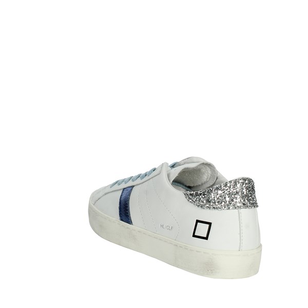 D.a.t.e. Shoes Sneakers White/Blue W381-HL-CA-WL
