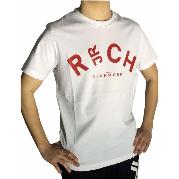 Richmond Sport Clothing T-shirt White/Red UMP21141TS
