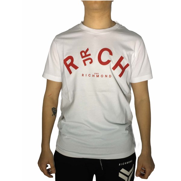 Richmond Sport Clothing T-shirt White/Red UMP21141TS