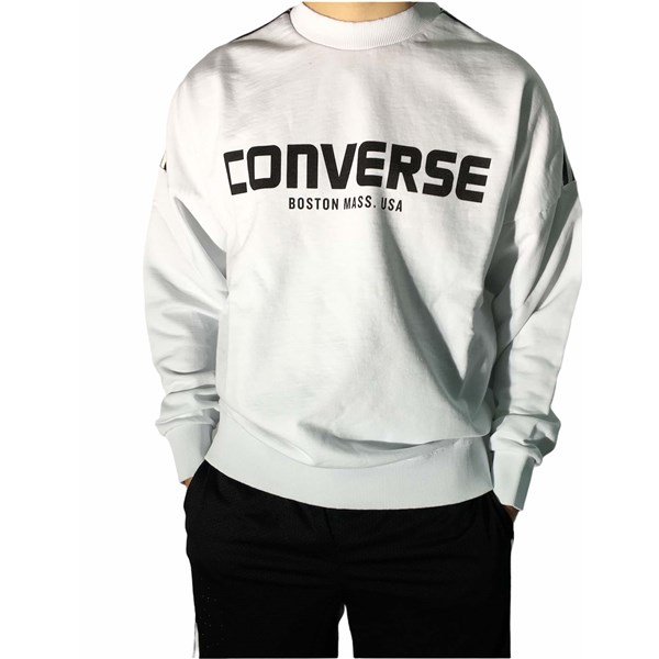 Converse Clothing Sweatshirt White/Black 10022577-A01