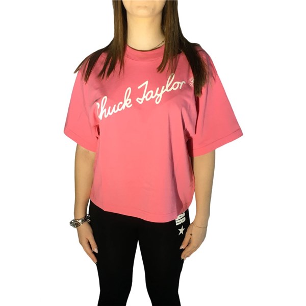 Converse Clothing T-shirt Fuchsia 10022644-A03