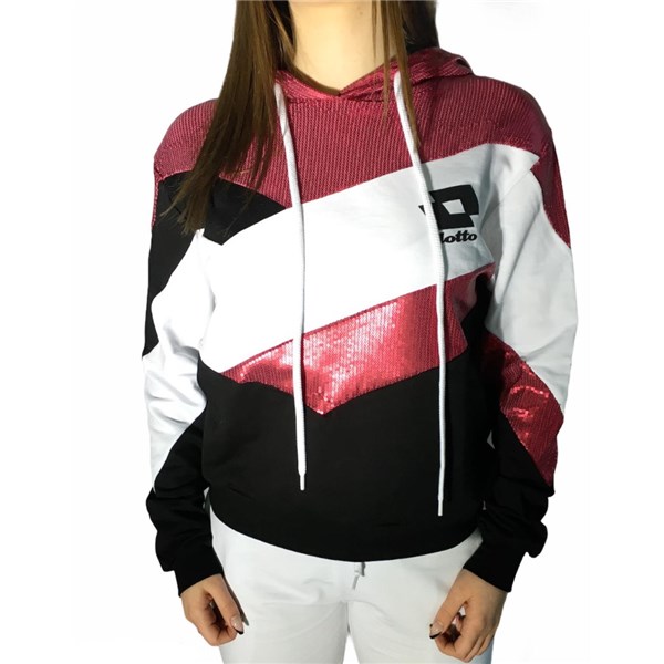 Lotto Clothing Sweatshirt White/Fuchsia LTD446