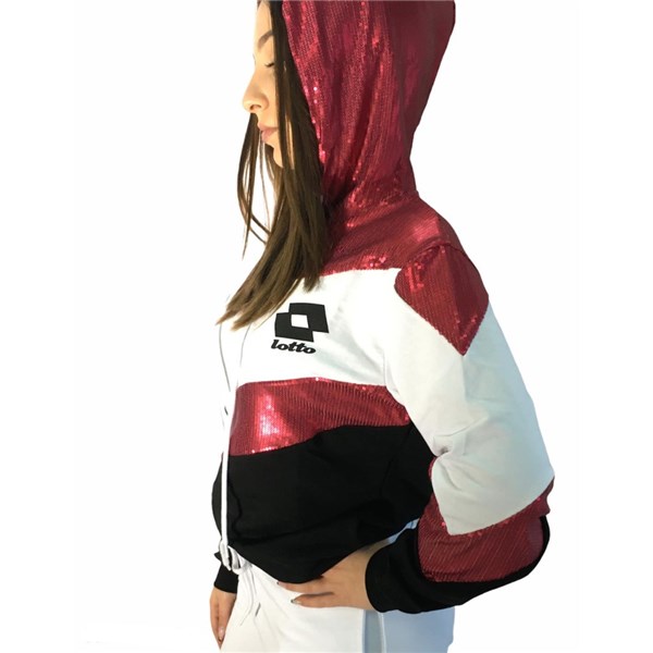 Lotto Clothing Sweatshirt White/Fuchsia LTD446